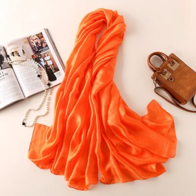 Bright Women's Hand-Dyed Cotton Scarf