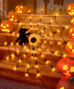 Halloween LED Spider Web Lights