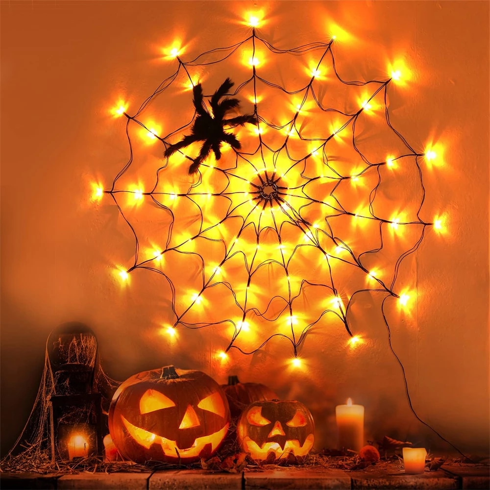 Halloween LED Spider Web Lights - Buy Today Get 55% Discount - MOLOOCO