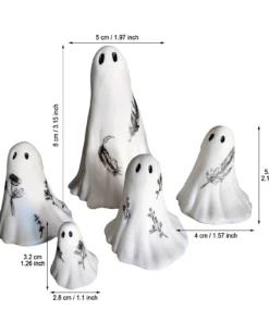 Halloween White Ghost Ornament