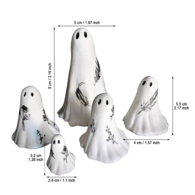 Halloween White Ghost Ornament