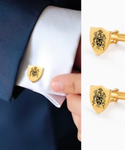 Personalized Crest Cufflinks Photo Cufflinks