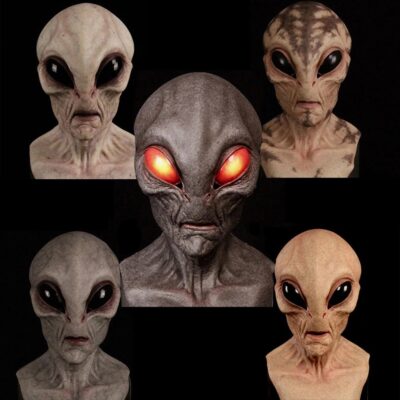 Horror Big Eye Alien Latex Mask