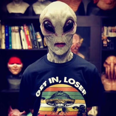 Horror Big Eye Alien Latex Mask