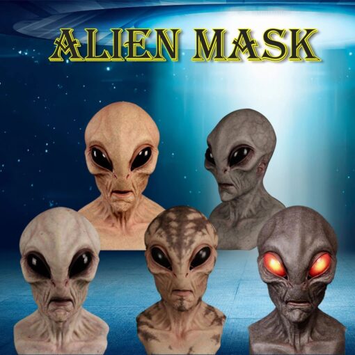 Horror Big Eye Alien Latex Mask