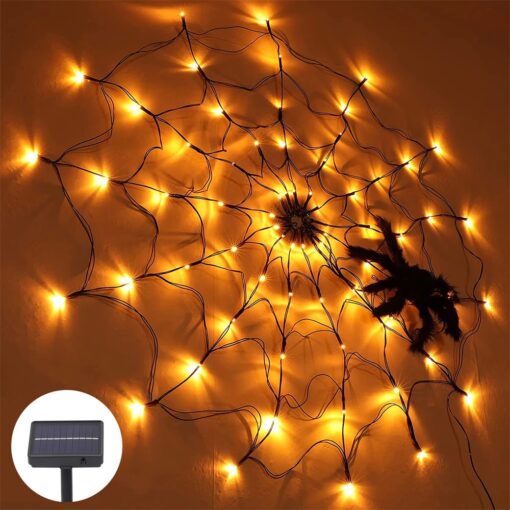 Halloween LED Spider Web Lights