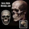 Halloween Skull Mask With Movable Jaw