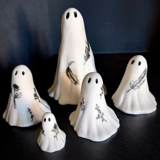 Halloween White Ghost Ornament