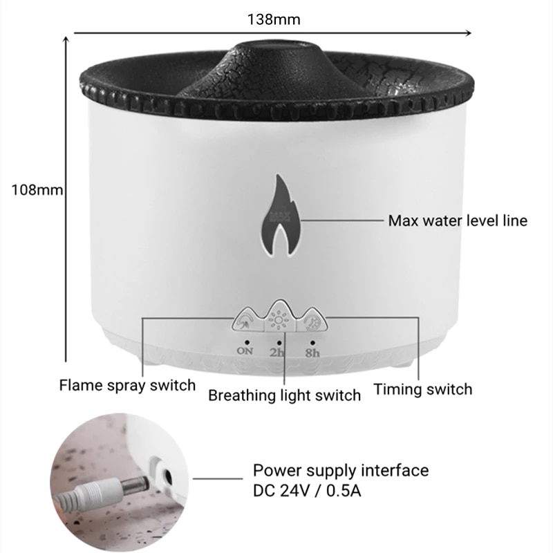 Volcano Humidifier – Erupting Essentials