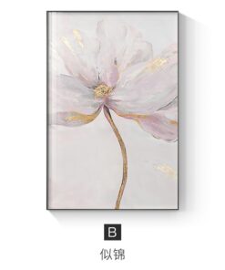 Pink Peony Original Painting Flower Small Art