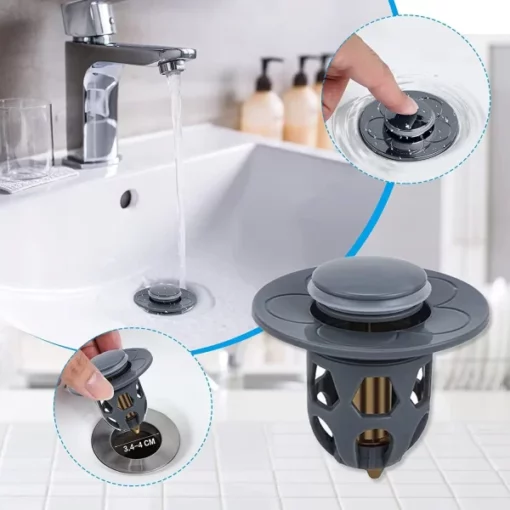 Upgraded Pop-Up Sink Drain Plug