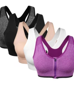 Front Zip Sports Bra