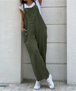 Wide Leg Jumpsuit With Pockets