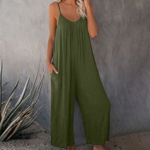 Wide Leg Jumpsuit With Pockets