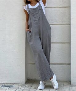 Wide Leg Jumpsuit With Pockets