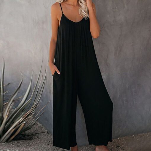 Wide Leg Jumpsuit With Pockets