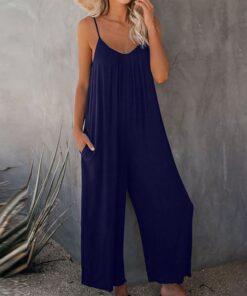 Wide Leg Jumpsuit With Pockets