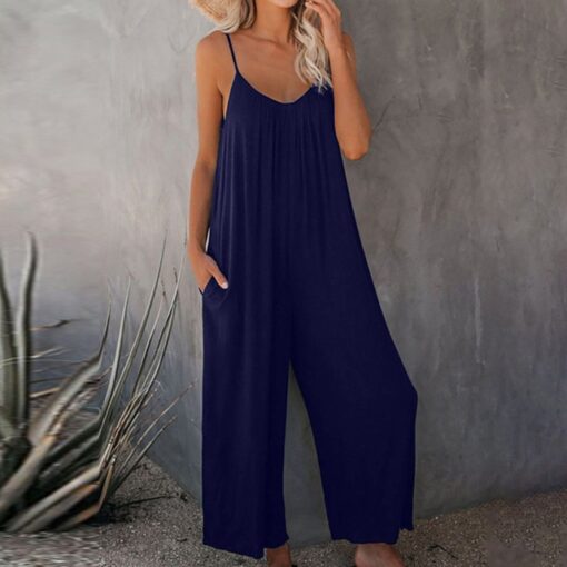 Wide Leg Jumpsuit With Pockets