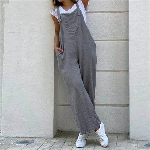 Wide Leg Jumpsuit With Pockets