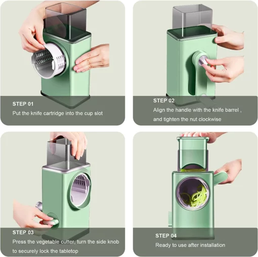 Multifunctional Rotary Cheese Grater