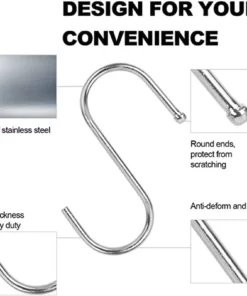 Stainless Steel S Shaped Metal Hook