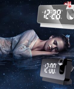 Mirror Projection Alarm Clock