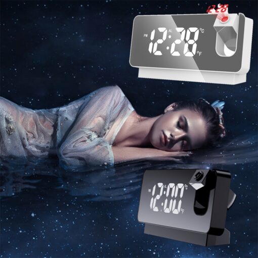 Mirror Projection Alarm Clock