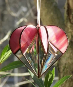 Stained Heart Shaped Suncatcher