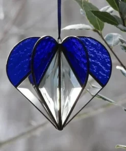 Stained Heart Shaped Suncatcher