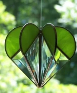 Stained Heart Shaped Suncatcher