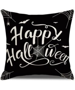 Halloween Pumpkin and Witch Printed Pillow Cases