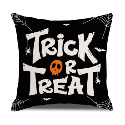 Halloween Pumpkin and Witch Printed Pillow Cases