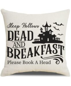 Halloween Pumpkin and Witch Printed Pillow Cases