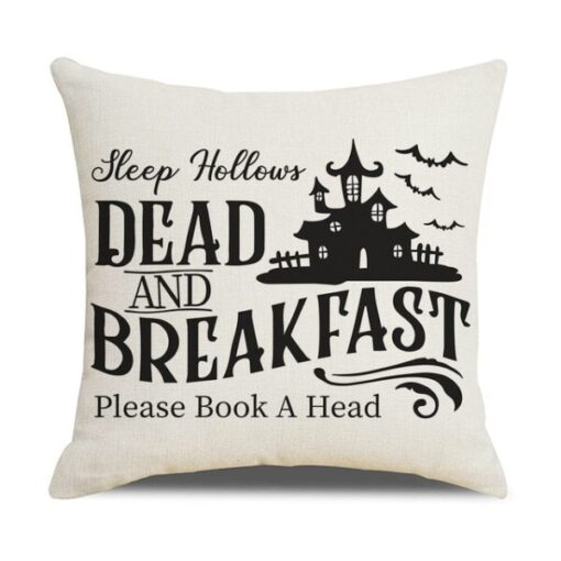 Halloween Pumpkin and Witch Printed Pillow Cases