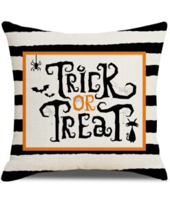 Halloween Pumpkin and Witch Printed Pillow Cases