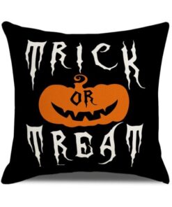 Halloween Pumpkin and Witch Printed Pillow Cases