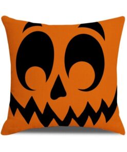 Halloween Pumpkin and Witch Printed Pillow Cases