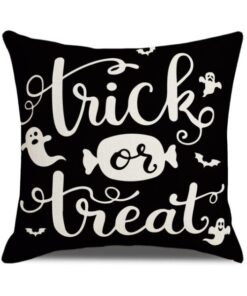 Halloween Pumpkin and Witch Printed Pillow Cases