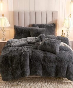 Fluffy Ultra Soft Velvet Duvet Cover Set