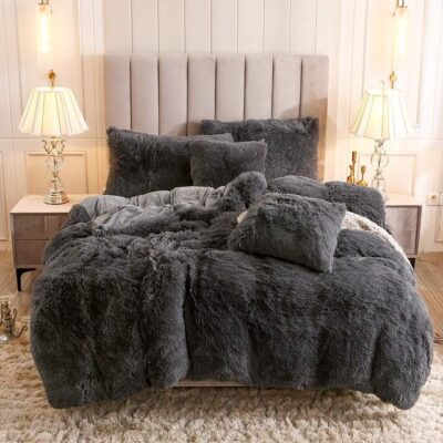 Fluffy Ultra Soft Velvet Duvet Cover Set