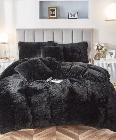 Fluffy Ultra Soft Velvet Duvet Cover Set