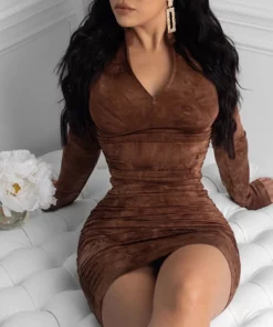 Long Sleeve Bandage Dress