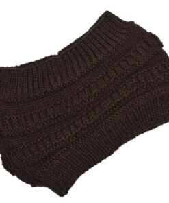 Knitted Woolen Ponytail Hat