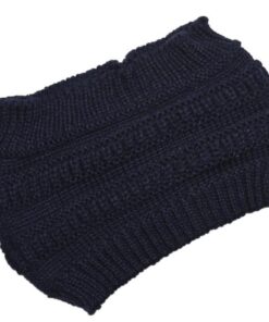 Knitted Woolen Ponytail Hat