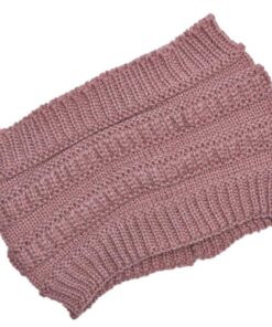 Knitted Woolen Ponytail Hat