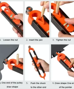 Profile Scribing Ruler Contour Gauge with Lock