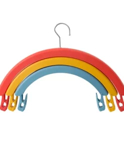 Three-Layer Multifunctional Rainbow Rotating Clothes Hanger