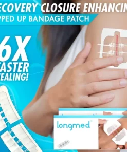 Recovery Closure Enhancing Zipped Up Bandage Patch