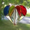 Stained Heart Shaped Suncatcher