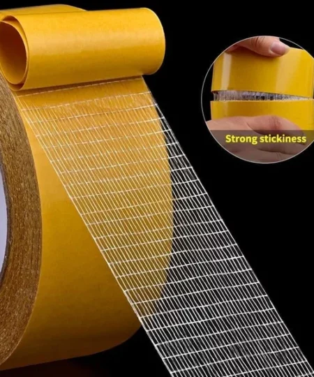 Strong Adhesive Double-sided Fiberglass Mesh Tape